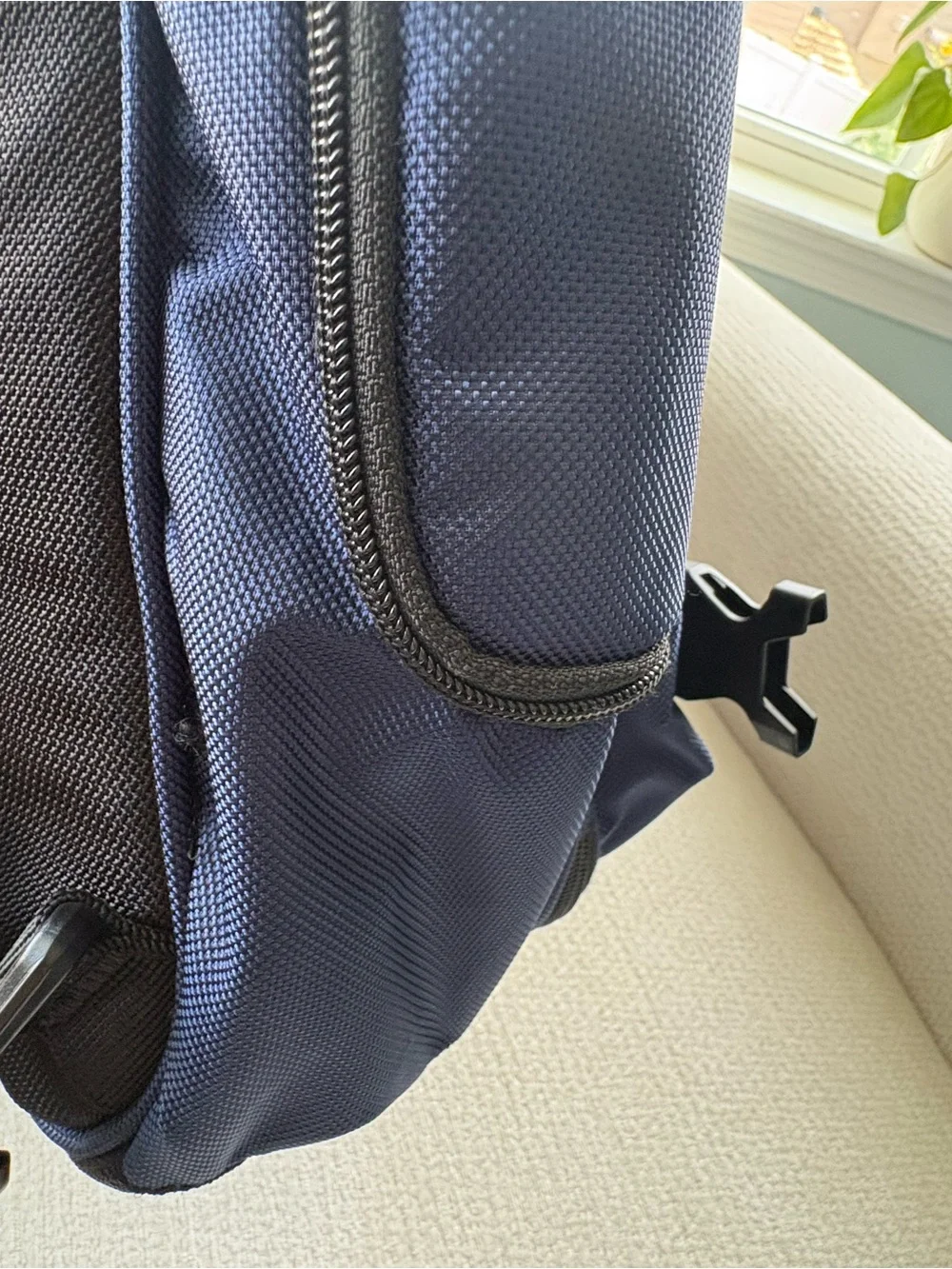 eBags Mother Lode Carry-On Travel Backpack Navy Blue Full Size